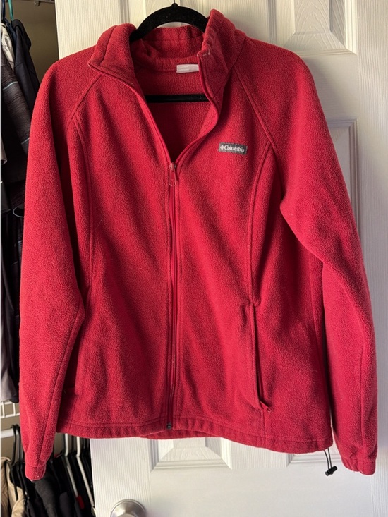 Columbia Jackets & Blazers - Columbia Red Zip-Up Fleece Jacket
